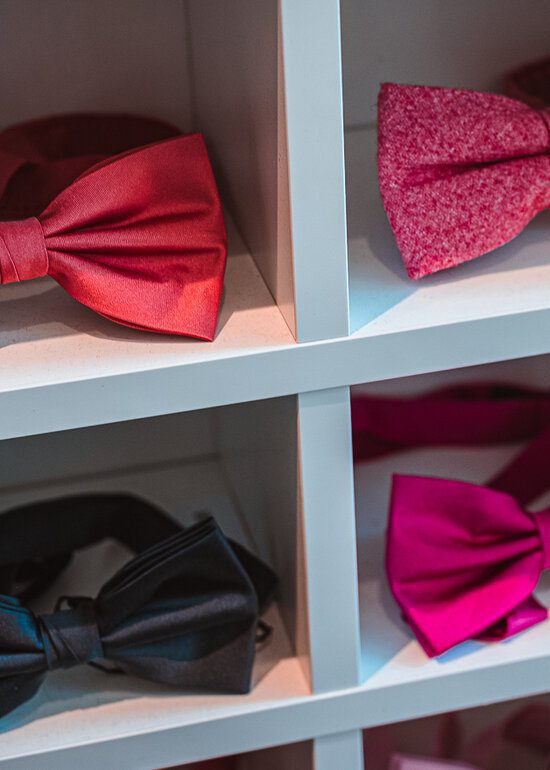 A selection of bow ties, in a photo by Seb Duper.