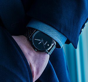 A pocket shot of a watch, part of Seb Duper's product photography portfolio