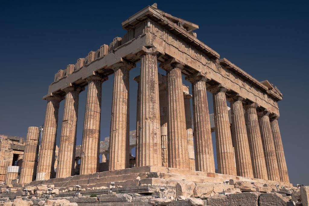 The Acropolis, in Athens, Greece.