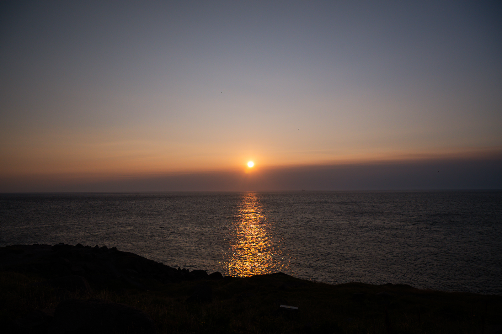 A sunrise over the Atlantic Ocean, in Newfoundland.